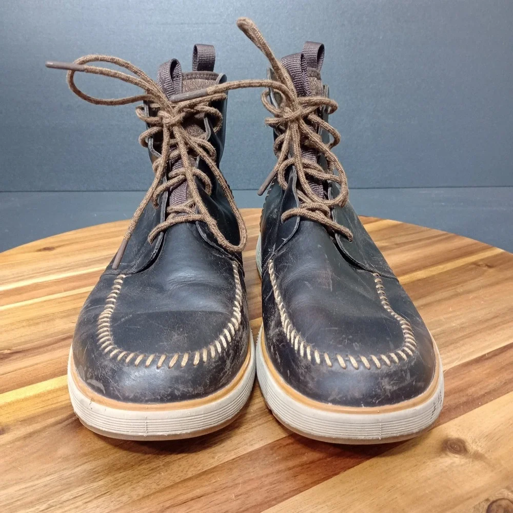 Chaco Men's Dixon High Hiking Boots Leather‎ Waterproof Java Brown Size 12